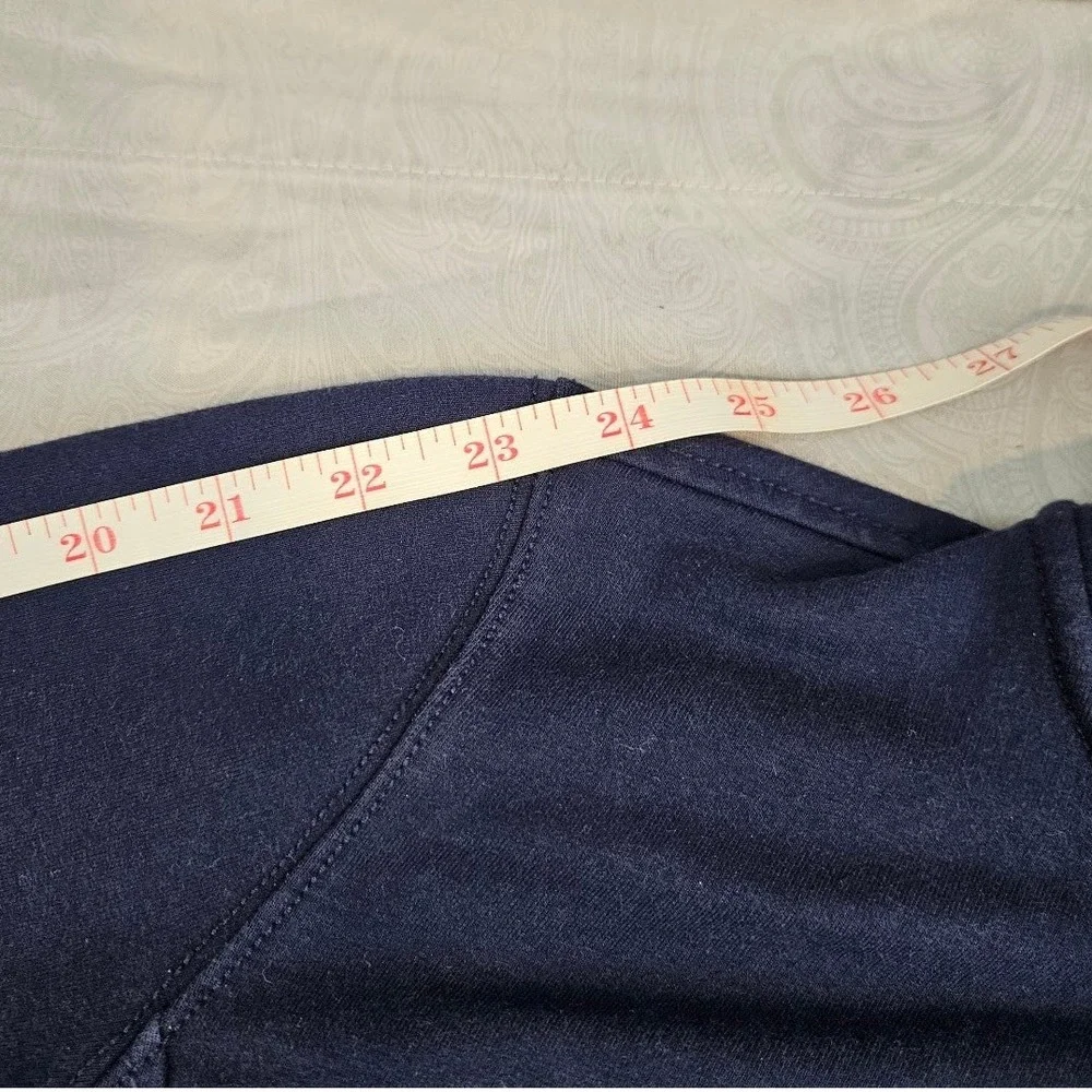 Lauren Active Ralph Lauren Navy Blue Utility Zip Up Jacket Orange Trim Small